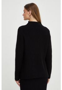 MICHAEL Michael Kors sweter wełniany damski kolor czarny ciepły z półgolfem. Kolor: czarny. Materiał: wełna. Długość rękawa: długi rękaw. Długość: długie #3