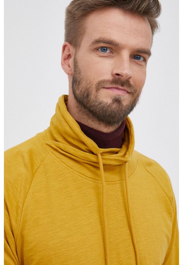 s.Oliver - Bluza. Okazja: na co dzień. Kolor: żółty. Materiał: dzianina. Długość rękawa: raglanowy rękaw. Wzór: gładki. Styl: casual