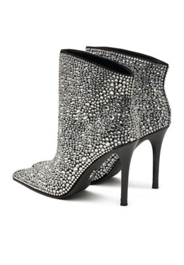 Steve Madden Botki Sentinel-R SM11003450 Srebrny. Kolor: srebrny. Materiał: materiał