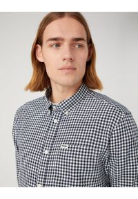 Wrangler - WRANGLER MĘSKA KOSZULA LS 1 PKT BUTTON DOWN NAVY 112345377 W5B1011976. Typ kołnierza: button down #3