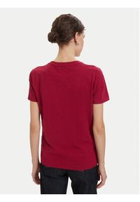 Beverly Hills Polo Club T-Shirt P-SS26W-TS6510 Bordowy Regular Fit. Typ kołnierza: polo. Kolor: czerwony. Materiał: bawełna #4