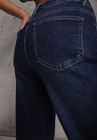 Renee - Niebieskie Szerokie Jeansy z Bawełny Vimelsnis. Okazja: na co dzień. Kolor: niebieski. Styl: casual #3