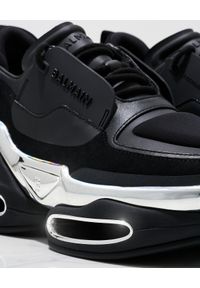 Balmain - BALMAIN - Czarne sneakersy B-Bold. Kolor: czarny. Szerokość cholewki: normalna. Obcas: na platformie #4