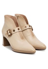 Hispanitas Botki HI254244 Écru. Materiał: skóra #6