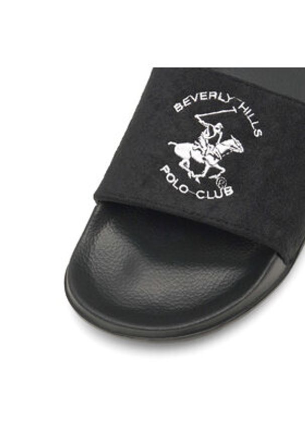 Beverly Hills Polo Club Klapki M-CA23348A Czarny. Kolor: czarny. Materiał: materiał
