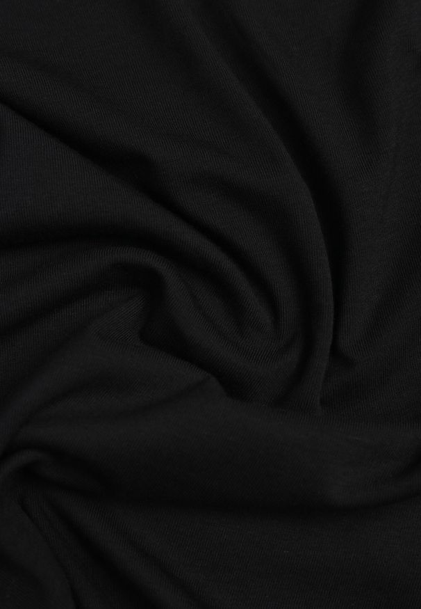 Born2be - Czarna Wiskozowa Bluzka Marszczona o Asymetrycznym Kroju z Krótkim Rękawem Menirephis. Okazja: na co dzień. Kolor: czarny. Materiał: wiskoza. Długość rękawa: krótki rękaw. Długość: krótkie. Styl: elegancki, casual