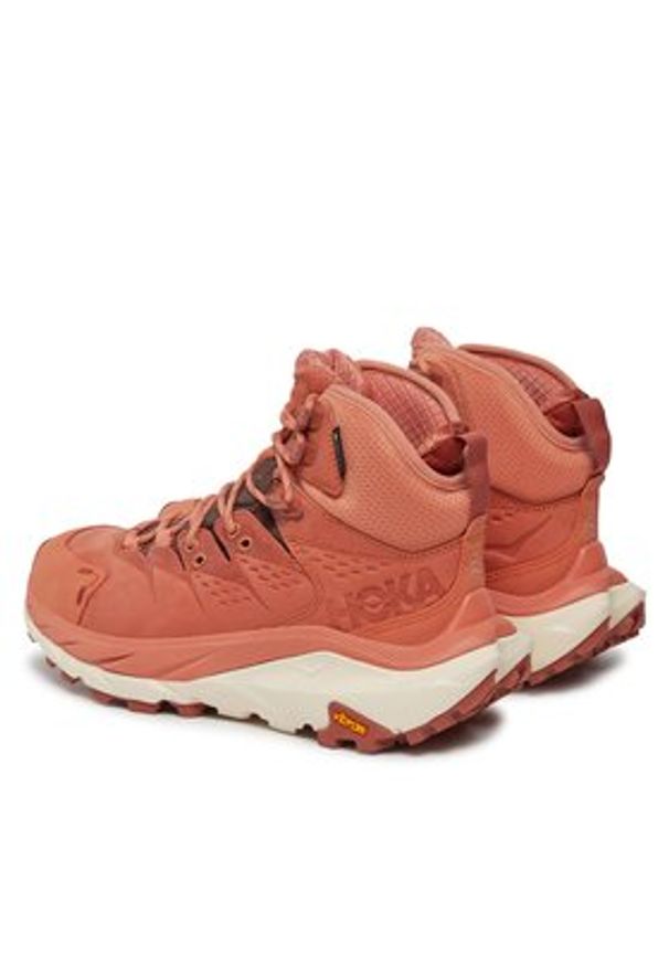 HOKA - Hoka Trekkingi Kaha 3 Gtx GORE-TEX 1123156 Pomarańczowy. Kolor: pomarańczowy. Materiał: skóra