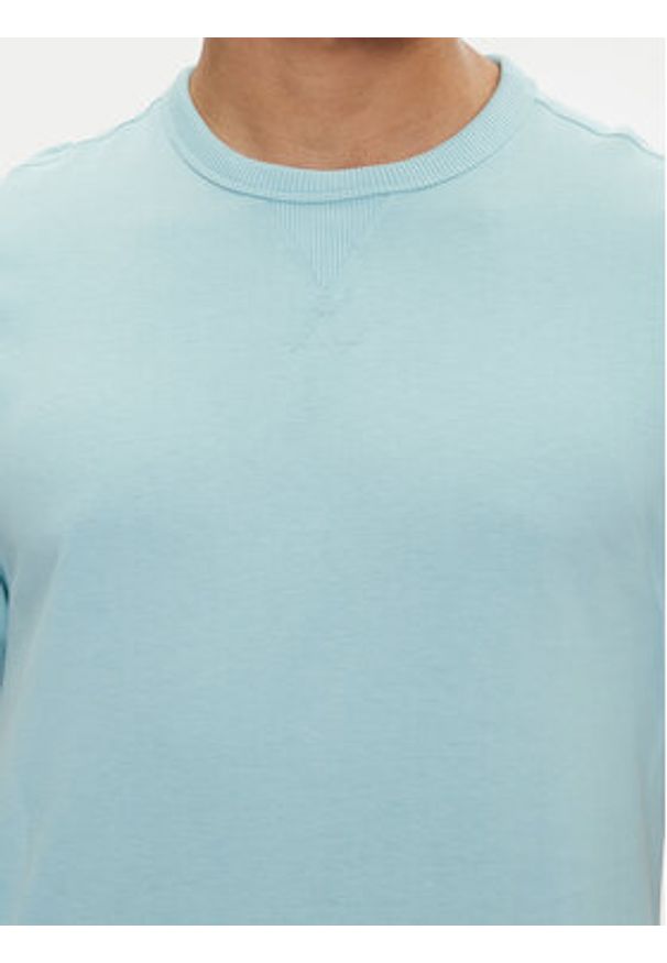 Calvin Klein Jeans T-Shirt J30J323484 Błękitny Regular Fit. Kolor: niebieski. Materiał: bawełna