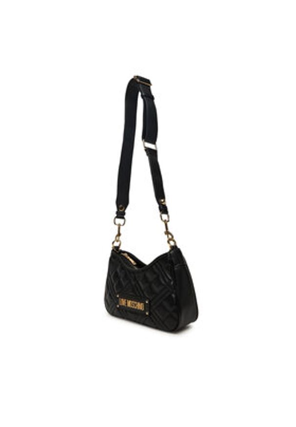Love Moschino - LOVE MOSCHINO Torebka JC4152PP0NLA0000 Czarny. Kolor: czarny. Materiał: skórzane