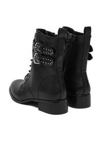 DeeZee Trzewiki 2900818-1-BLACK PU Czarny. Kolor: czarny. Materiał: materiał #2