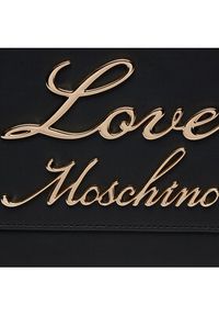 Love Moschino - LOVE MOSCHINO Torebka JC4119PP1ILM0000 Czarny. Kolor: czarny. Materiał: skórzane