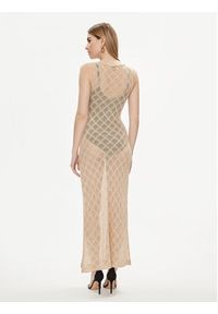 Liu Jo Sukienka letnia VA4002 J4666 Złoty Slim Fit. Kolor: złoty. Materiał: wiskoza. Sezon: lato #4