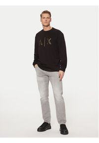 Armani Exchange Longsleeve XM000331 AF12269 UC001 Czarny Regular Fit. Kolor: czarny. Materiał: syntetyk. Długość rękawa: długi rękaw