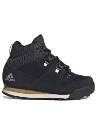 Adidas - Buty adidas Terrex Climawarm Snowpitch Winter FZ2602 - czarne. Kolor: czarny. Materiał: syntetyk, guma. Szerokość cholewki: normalna. Technologia: ClimaWarm (Adidas). Sezon: zima. Model: Adidas Terrex