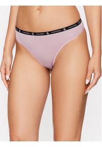 Calvin Klein Underwear Komplet 2 par stringów 000QD5035E Kolorowy. Materiał: syntetyk. Wzór: kolorowy #7