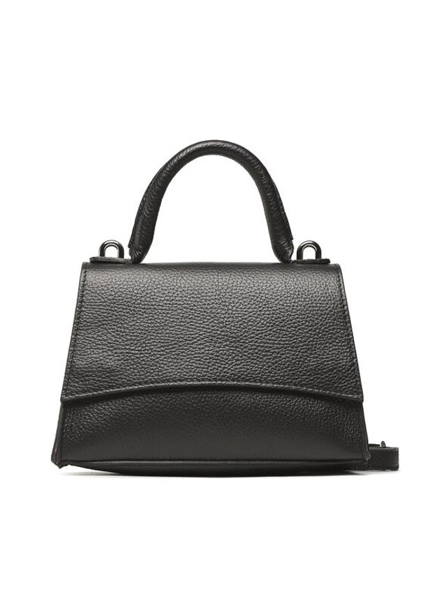 Creole Torebka K11348 Czarny. Kolor: czarny. Materiał: skórzane