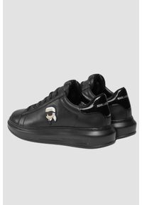 Karl Lagerfeld - KARL LAGERFELD Czarne sneakersy Kapri Mens Nft Lo Lace, Rozmiar 44. Kolor: czarny #7
