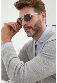 David Beckham okulary przeciwsłoneczne męskie kolor czarny. Kolor: czarny #1