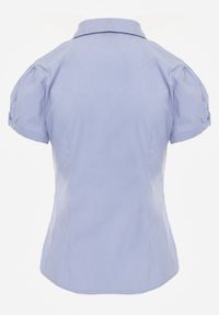 Born2be - Jasnoniebieska Koszula z Krótkimi Rękawkami Sierre. Kolor: niebieski. Długość rękawa: krótki rękaw. Długość: krótkie #7