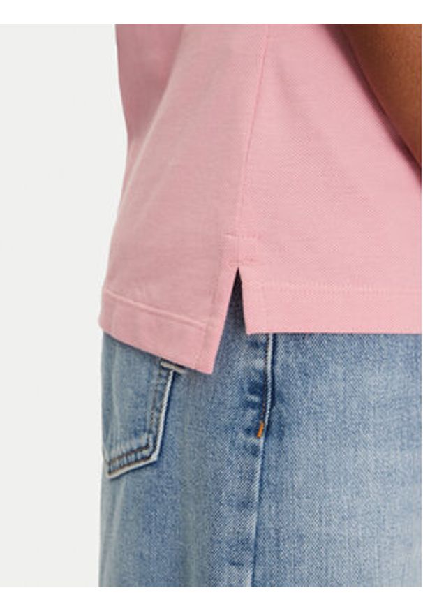 GANT - Gant Polo Sheild 4200870 Różowy Slim Fit. Typ kołnierza: polo. Kolor: różowy. Materiał: bawełna