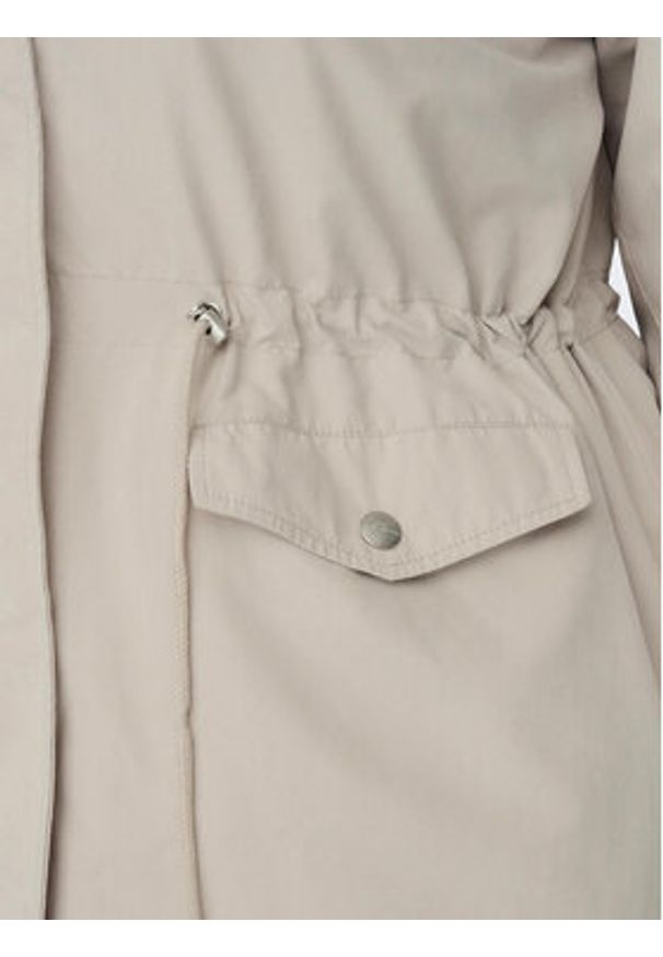 ONLY Carmakoma Parka New Starline 15278695 Beżowy Regular Fit. Kolor: beżowy. Materiał: syntetyk