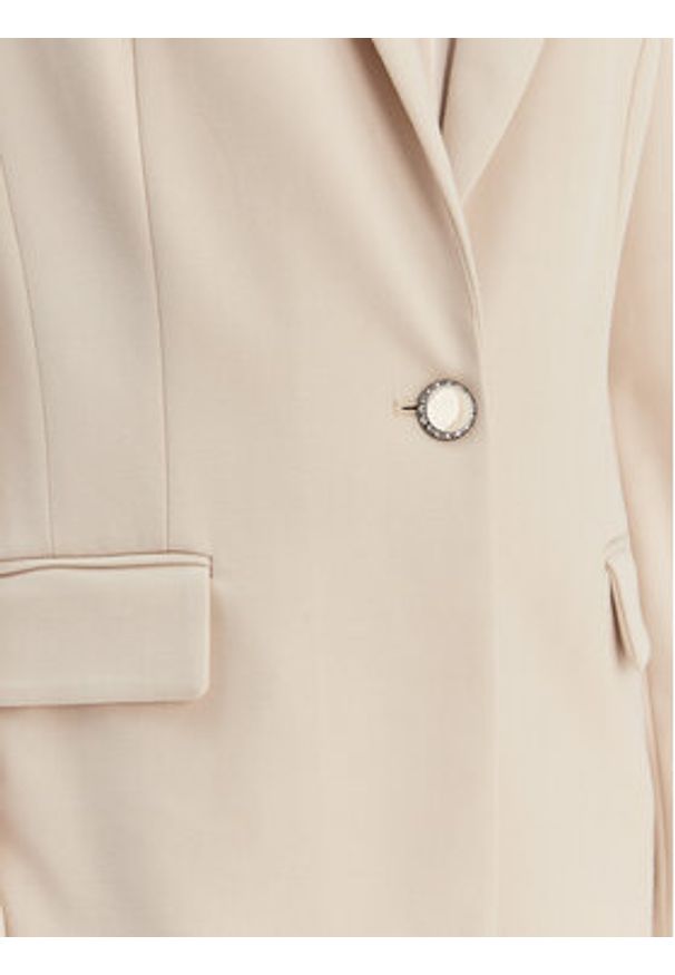 Guess Marynarka W6RN54 KCMU2 Beżowy Regular Fit. Kolor: beżowy. Materiał: syntetyk