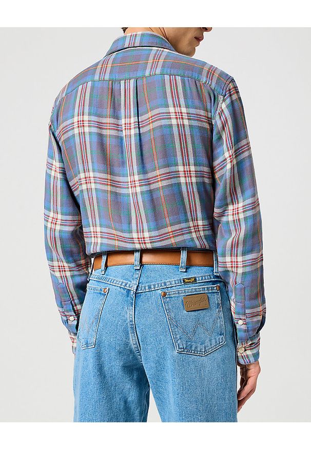 Wrangler - WRANGLER MĘSKI PASEK SKÓRZANY BOMBATO BELT DARK COGNAC 112358067 PREMIUM W0CL014422. Materiał: skóra