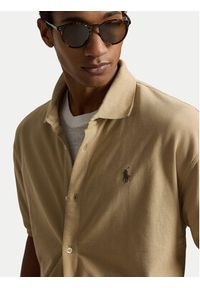 Polo Ralph Lauren Koszula 710B18514002 Beżowy Regular Fit. Typ kołnierza: polo. Kolor: beżowy. Materiał: bawełna #3