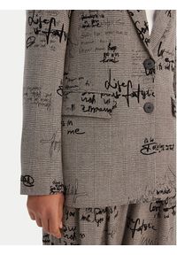 Desigual Marynarka 26SWEW03 Brązowy Regular Fit. Kolor: brązowy. Materiał: syntetyk, wiskoza #4