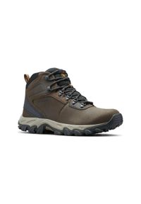 columbia - Męskie buty turystyczne Columbia Newton Ridge Plus II Waterproof. Kolor: brązowy. Materiał: skóra. Sport: turystyka piesza