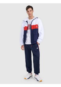 4f - 4F T-shirt regular z nadrukiem męski - biały XL. Okazja: na co dzień. Kolor: biały. Materiał: materiał, bawełna. Wzór: nadruk. Styl: casual #2