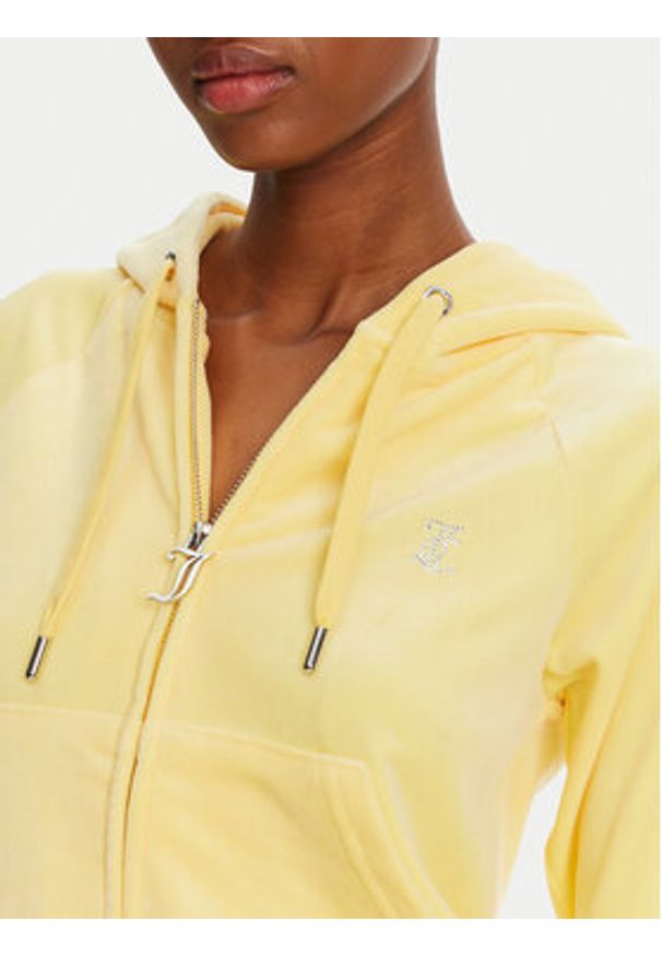 Juicy Couture Bluza Madison JCWA122001 Żółty Slim Fit. Kolor: żółty. Materiał: syntetyk