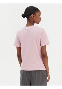 TOMMY HILFIGER - Tommy Hilfiger T-Shirt Logo WW0WW40276 Różowy Regular Fit. Kolor: różowy. Materiał: bawełna #5