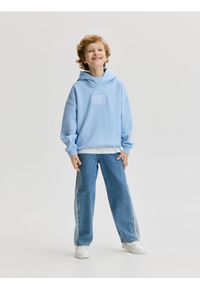 Reserved - Jeansy straight fit - niebieski. Kolor: niebieski