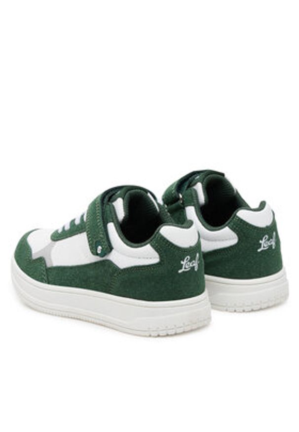 Leaf Sneakersy LBOHU201R Zielony. Kolor: zielony. Materiał: skóra