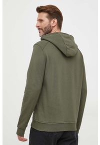 Liu Jo bluza męska kolor zielony z kapturem z nadrukiem. Typ kołnierza: kaptur. Kolor: zielony. Wzór: nadruk #3