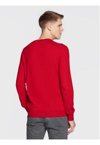 Polo Ralph Lauren Sweter 710876846009 Czerwony Slim Fit. Typ kołnierza: polo. Kolor: czerwony. Materiał: wełna #3