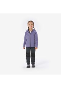 quechua - Kurtka softshell turystyczna dla dzieci Quechua MH900. Kolor: fioletowy. Materiał: poliester, materiał. Sezon: lato. Styl: sportowy