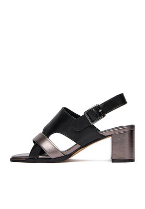 MEXX Sandały EO-WS1161-03 Czarny. Kolor: czarny. Materiał: skóra