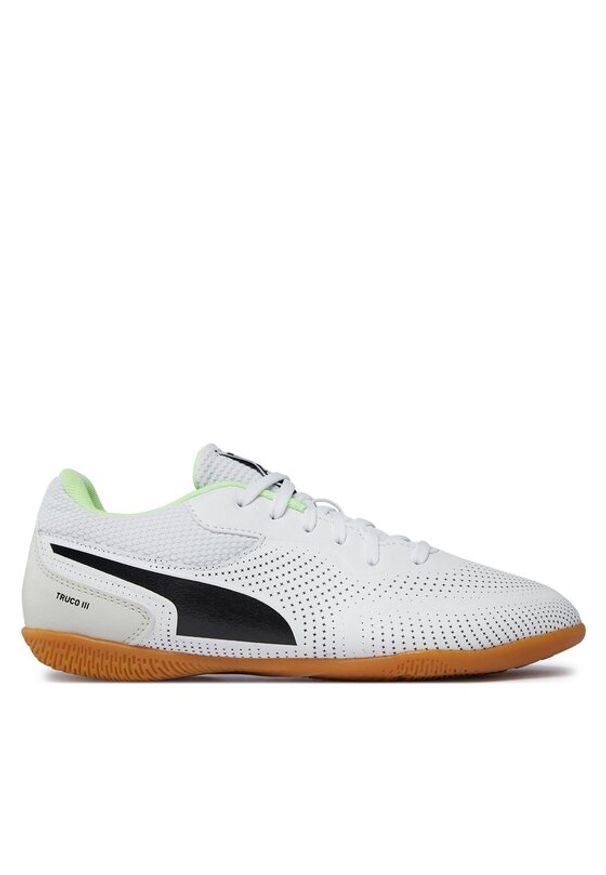 Puma Buty do piłki nożnej Truco Iii Jr 106935 07 Biały. Kolor: biały. Materiał: skóra