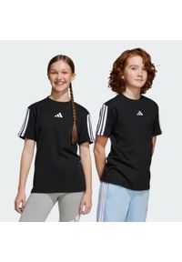 Adidas - Koszulka Essentials Kids. Kolor: biały, czarny, wielokolorowy. Materiał: bawełna