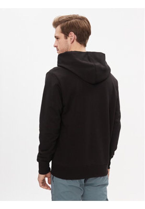 Calvin Klein Jeans Bluza Mirrored Ck Logo Hoodie J30J324630 Czarny Regular Fit. Kolor: czarny. Materiał: bawełna