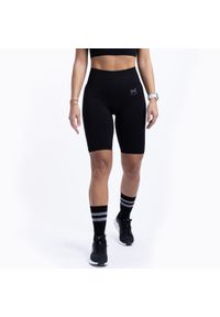 XTREME - Krótkie legginsy sportowe dla kobiet Xtreme Sportswear Antracyt Czarny. Kolor: czarny. Materiał: materiał. Długość: krótkie. Sport: fitness