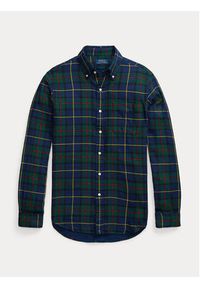 Polo Ralph Lauren Koszula 710922250001 Zielony Regular Fit. Typ kołnierza: polo. Kolor: zielony. Materiał: bawełna #5