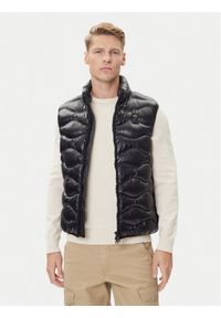Blauer Bezrękawnik 25WBLUX02081 Czarny Regular Fit. Kolor: czarny. Materiał: syntetyk. Długość rękawa: bez rękawów