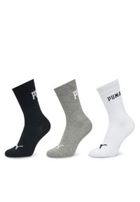 Puma Zestaw 3 par wysokich skarpet unisex 938632 Kolorowy. Materiał: bawełna, materiał. Wzór: kolorowy
