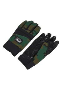 Rękawice Zimowe Unisex Oakley Printed Park B1B Gloves. Kolor: zielony. Sezon: zima. Sport: turystyka piesza