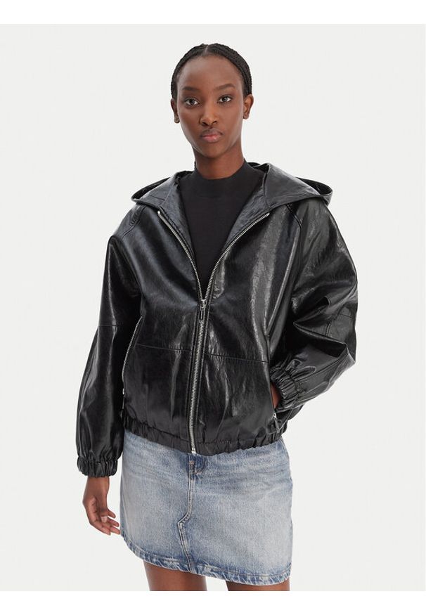 MICHAEL Michael Kors Kurtka z imitacji skóry MR620K5DTW Czarny Regular Fit. Kolor: czarny. Materiał: skóra
