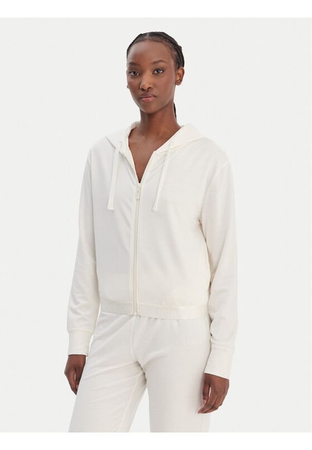 Guess Bluza O6GQ01 KCQP2 Écru Regular Fit. Materiał: syntetyk