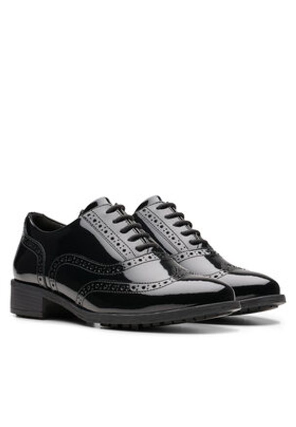 Clarks Oxfordy Havisham Oak 26178710 Czarny. Kolor: czarny. Materiał: skóra, lakier